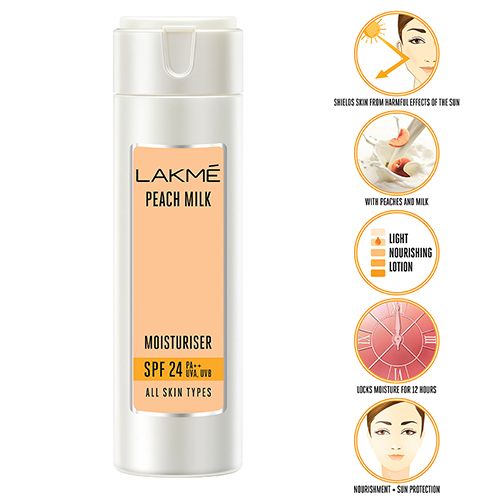 Lakme Peach Milk Moisturiser SPF 24 PA Sunscreen Lotion