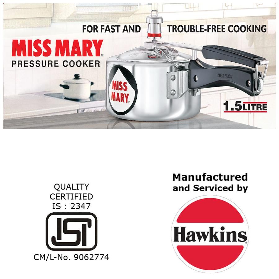 Hawkins Miss Mary Pressure Cooker - Silver