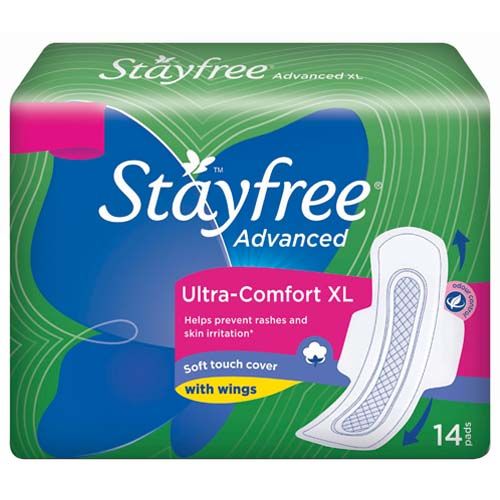 STAYFREE Soft Ultra-Thin Sanitary Pads With Wings - Advanced XL