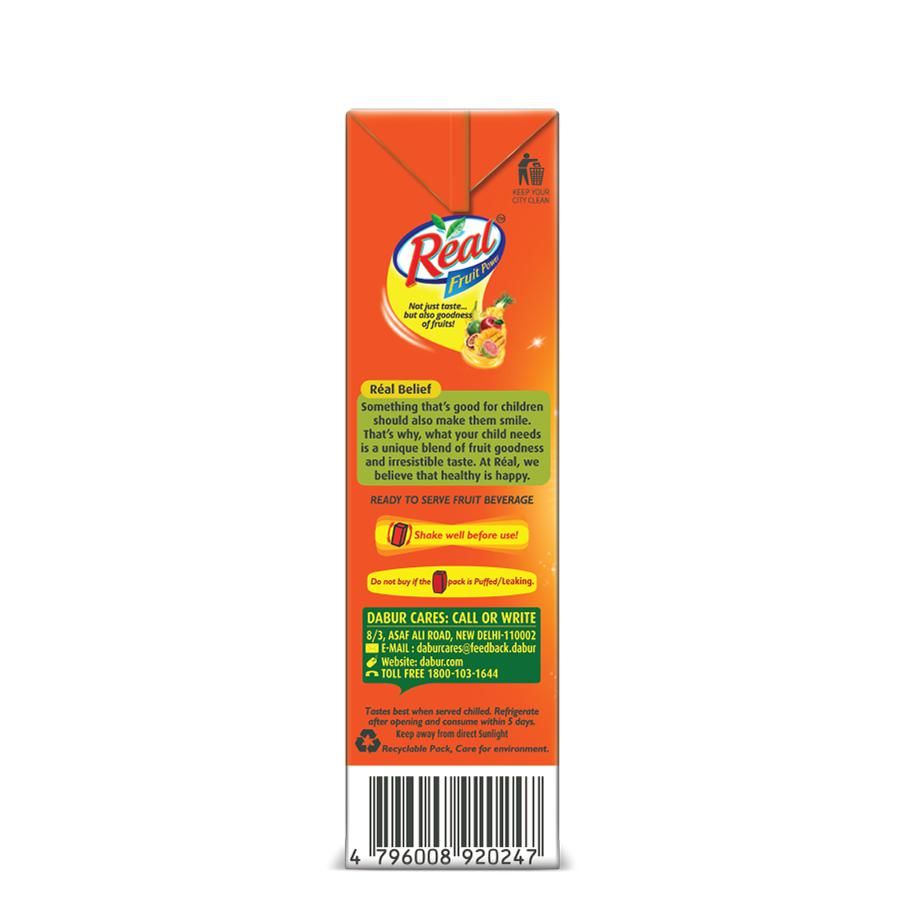 Real Fruit Power Juice - Mixed Fruit, 4x180 ml Multipack