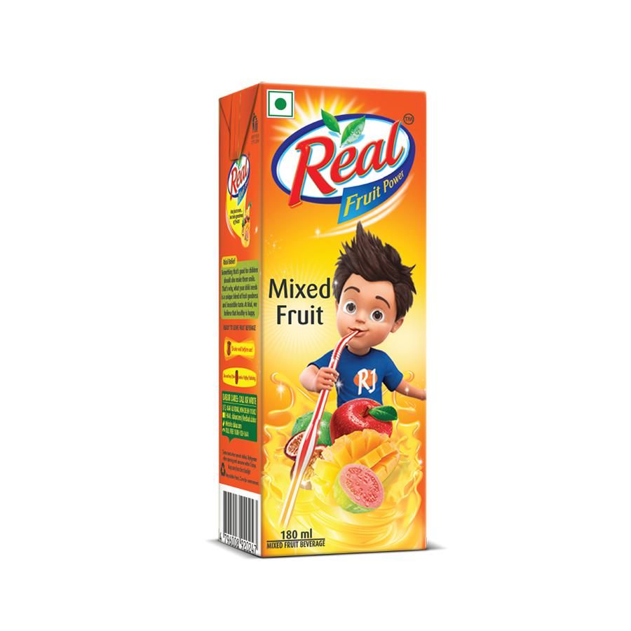 Real Fruit Power Juice - Mixed Fruit, 4x180 ml Multipack