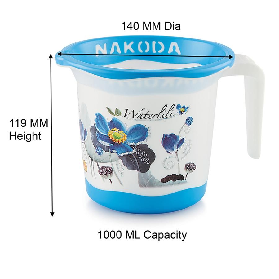 Nakoda Pixel Printed Designer Bath Mug -  1 L