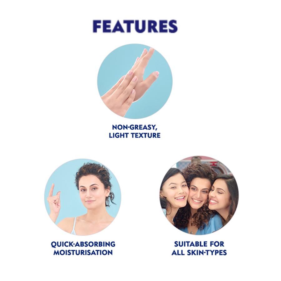 Nivea Soft Light Moisturiser For Face, Hand & Body - Non-Sticky Cream With Vitamin E & Jojoba Oil