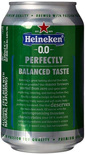 Heineken 0.0 % Non Alcoholic Lager Beer Zero Dot Zero Can