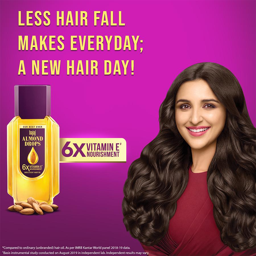 Bajaj Almond Drops Hair Oil - 6X Vitamin E, Reduces Hair Fall