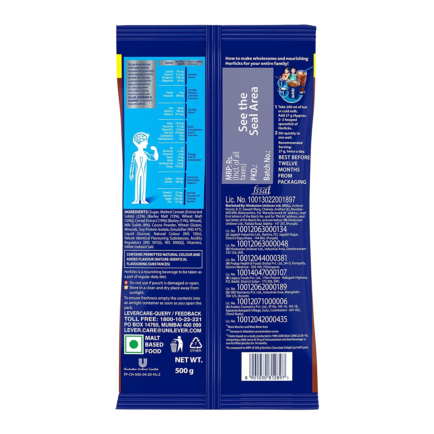 Horlicks Health & Nutrition Drink Chocolate