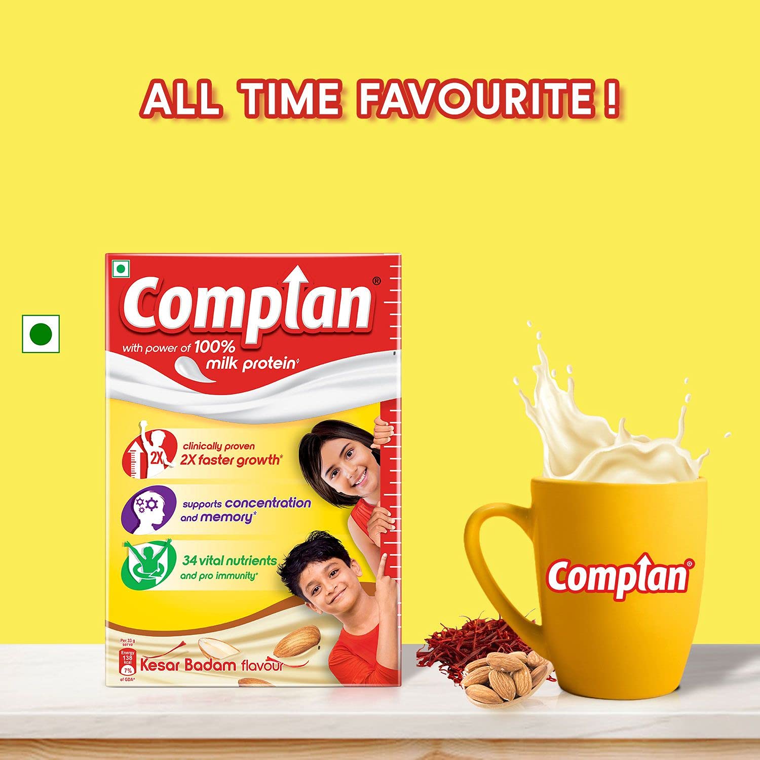 Complan Nutrition and Health Drink Kesar Badam