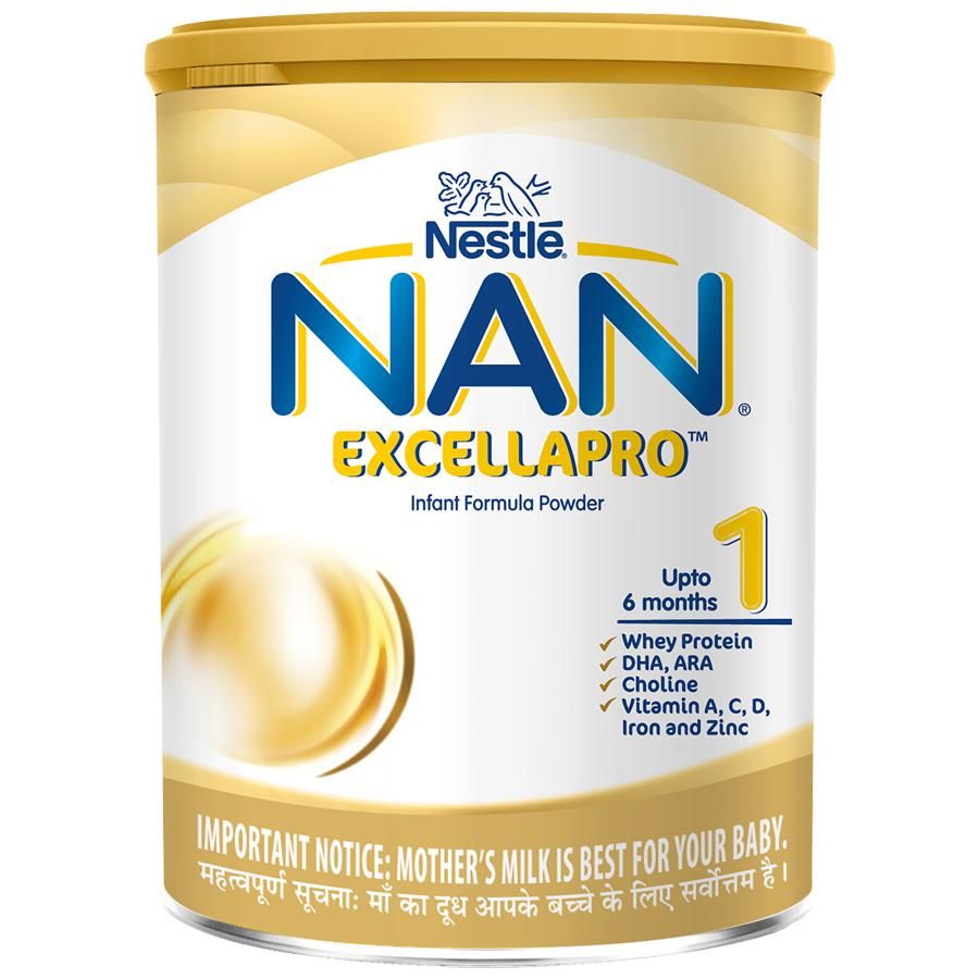 Nestle Nan Excellapro Stage 1 Infant Formula - Up to 6 months, 400 g Tin Pack