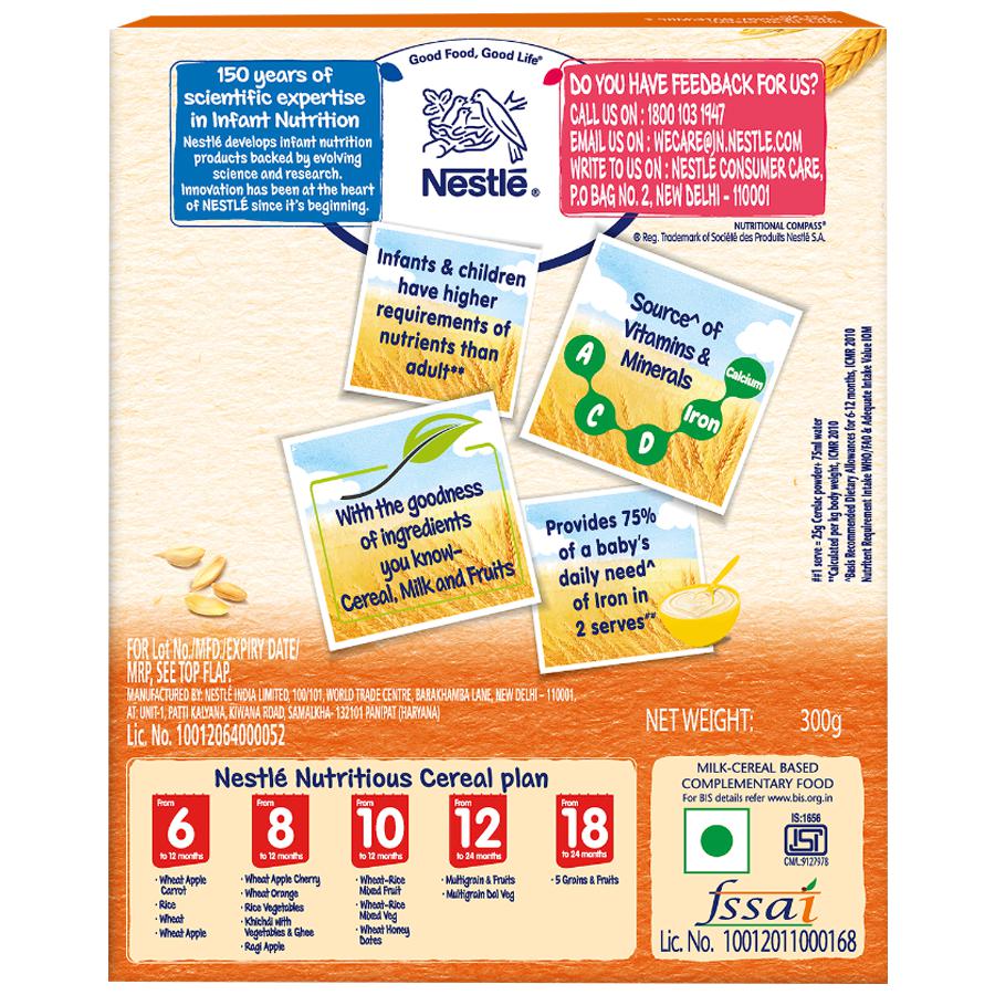 Nestle Cerelac Baby Cereal with Milk -Wheat-Rice Mixed Fruit, From 10-12 Months, Rich in Iron