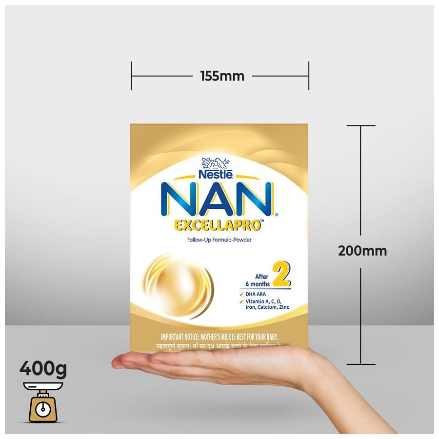 Nestle Nan Excellapro Follow-Up Formula Powder - Stage 2, After 6 Months, Contains Vitamins