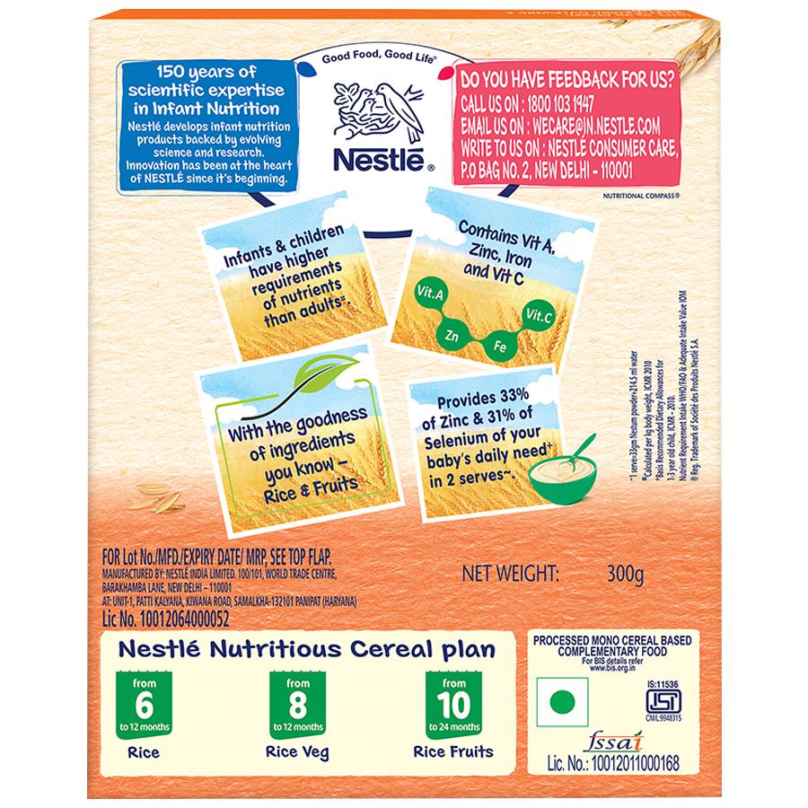 Nestle Nestum Stage 3 Infant Cereals - Rice Fruits, 10 to 24 Months