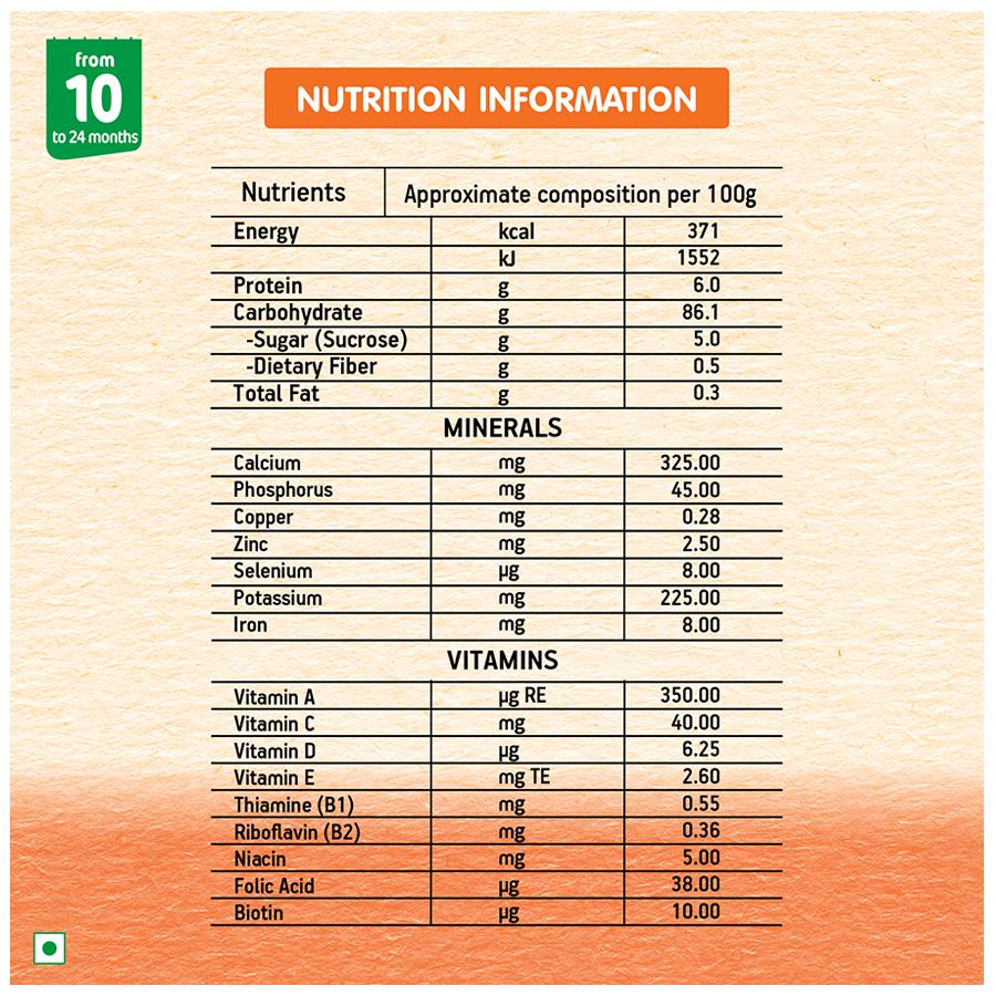 Nestle Cerelac Baby Cereal with Milk - Wheat Orange, From 8-12 Months, Rich in Iron