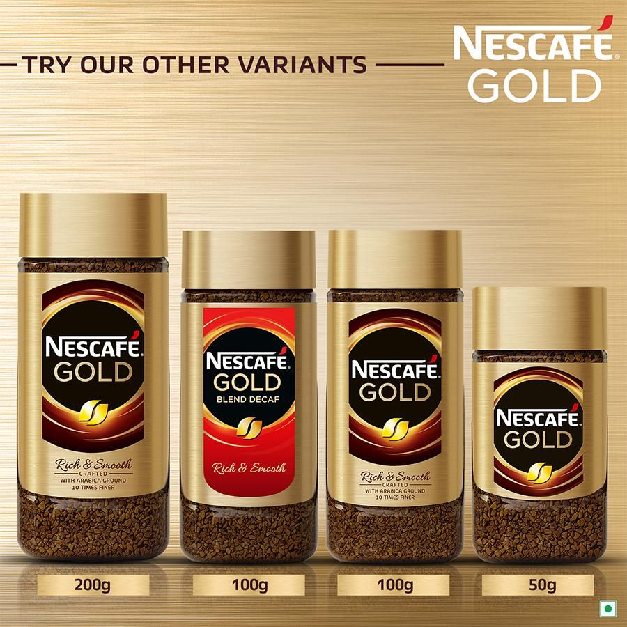 Nescafe Gold Gold - Blend Decaf Coffee Powder, Imported