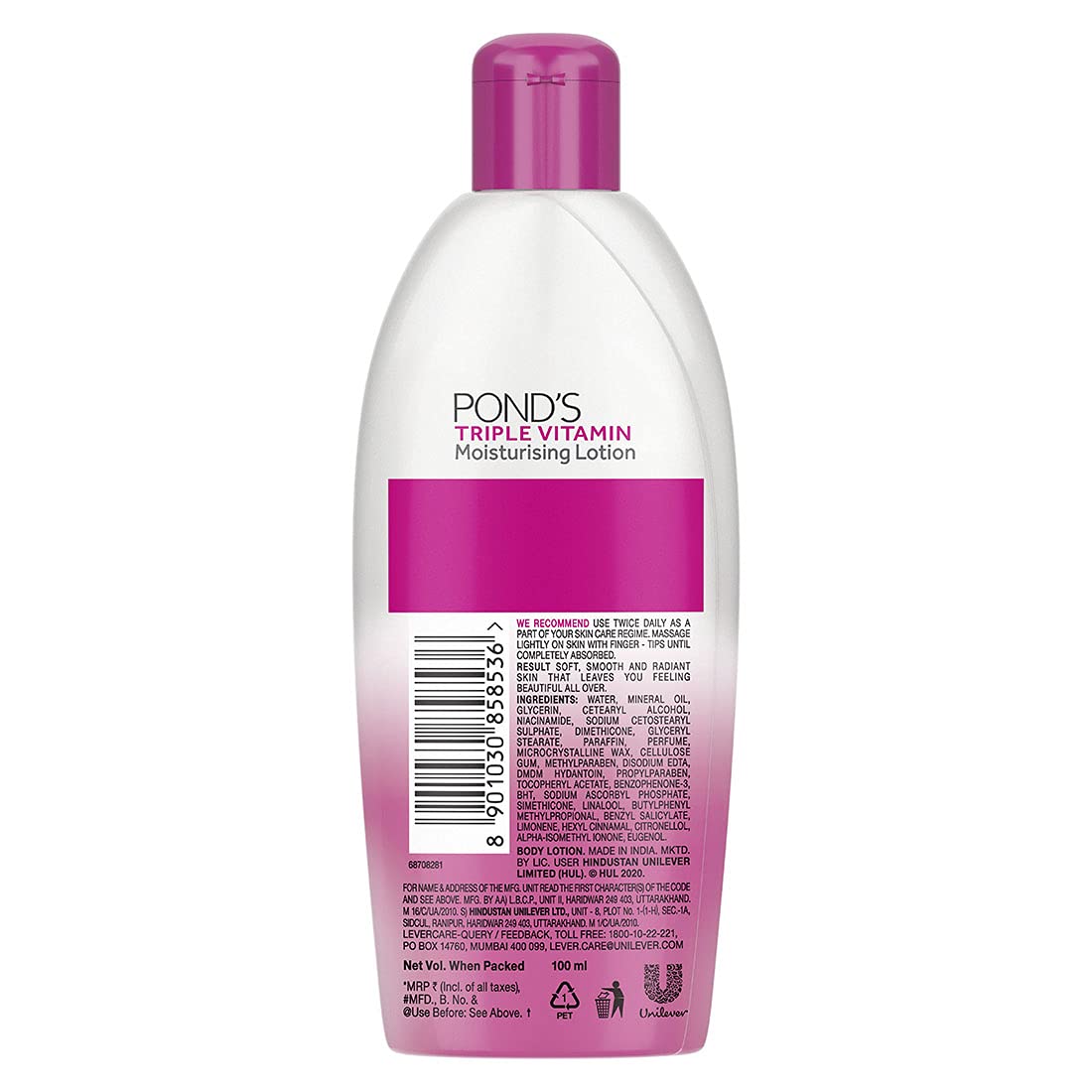 POND'S Triple Vitamin Moisturising Body Lotion, Gives 3x Moisturisation For Soft, Smooth, Radiant Skin in Winters