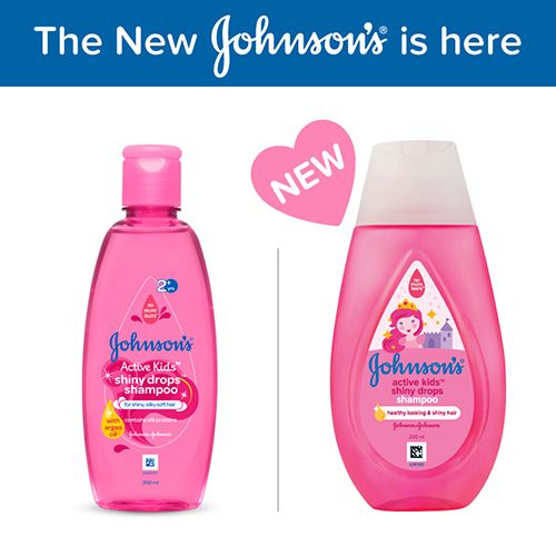 Johnson's baby Active Kids Shampoo - Shiny Drops With Argan Oil