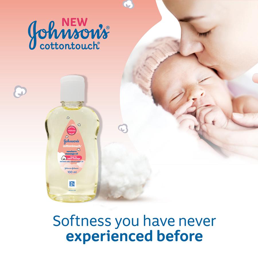 Johnsons Baby Cottontouch Newborn Massage Oil 100ml