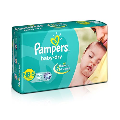 Pampers Baby Dry Small - 46 Diapers, 46 pcs